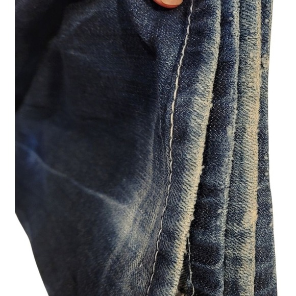 Miss Me low rise bootcut jeans 28 6 Y2K embroidered pocket western boho McBling - Picture 8 of 9